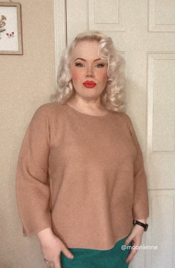 Boat Neck Bell Sleeve High Low Pullover Sweater MK8200 (S-L)