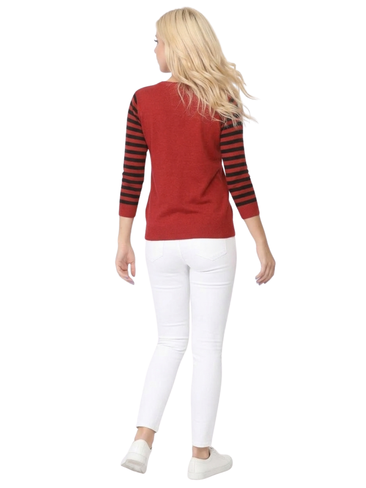 Cat Jacquard Cotton Sweater Top MK8249 (S-L)