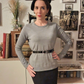 Women's Casual Long Sleeve Crewneck Pullover Sweater MK3399 (S-L)