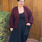 Bubble Bell Sleeve Chunky Open Sweater Cardigan MK8235 (S-L)