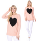 Cozy Heart Jacquard Round Neck Pullover Sweater MK8236 (S-L)