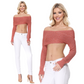 Sexy Off The Shoulder Wrap Two Tone Shawl Summer Sweater KC004 (S/M-M/L)