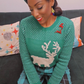 Deer Jacquard Christmas Pullover Sweater MK3457S (S-L)