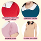 Cute Contrast Collar Pleated Cap Sleeve Knit Top MK3591 (S-L)