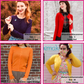 Women's Long Sleeve Crewneck Knit Cardigan Sweater MK0179 (S-L)