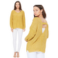 Long Sleeve V-Neck Back Cutout Knit Pullover Summer Sweater MK8144 (S-L)