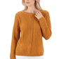 Leaf Crochet Detailed Rolled Up Sleeve Sweater HB2052 (S-L)