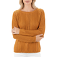 Leaf Crochet Detailed Rolled Up Sleeve Sweater HB2052 (S-L)