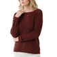 Leaf Crochet Detailed Rolled Up Sleeve Sweater HB2052 (S-L)