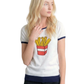 Short Sleeve Crewneck French Fries Print T-Shirt Sweater MK32002 (S-L)