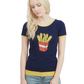 Short Sleeve Crewneck French Fries Print T-Shirt Sweater MK32002 (S-L)