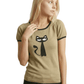 Short Sleeve Crewneck Cat Print Casual T-Shirt Sweater MK32004CAT (S-L)