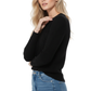 Cute Cable Long Sleeve Sweater Knit Pullover MK3312 (S-L)