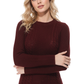 Cute Cable Long Sleeve Sweater Knit Pullover MK3312 (S-L)