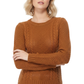Cute Cable Long Sleeve Sweater Knit Pullover MK3312 (S-L)