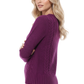 Cute Cable Long Sleeve Sweater Knit Pullover MK3312 (S-L)