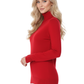 Women's Long Sleeve Turtleneck Pullover Sweater MK3349 (S-L)