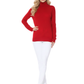 Women's Long Sleeve Turtleneck Pullover Sweater MK3349 (S-L)
