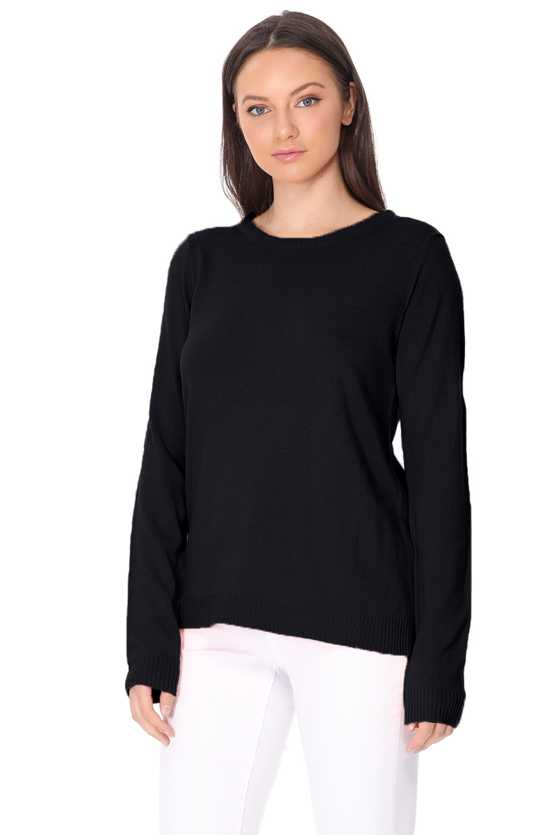 Women's Casual Long Sleeve Crewneck Pullover Sweater MK3399 (S-L)