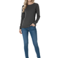 Women's Casual Long Sleeve Crewneck Pullover Sweater MK3399 (S-L)