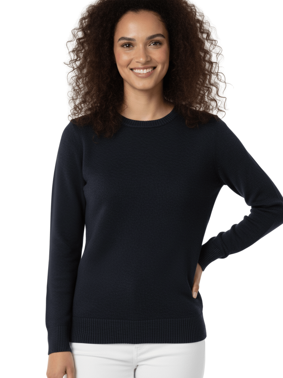 Women's Casual Long Sleeve Crewneck Pullover Sweater MK3399 (S-L)