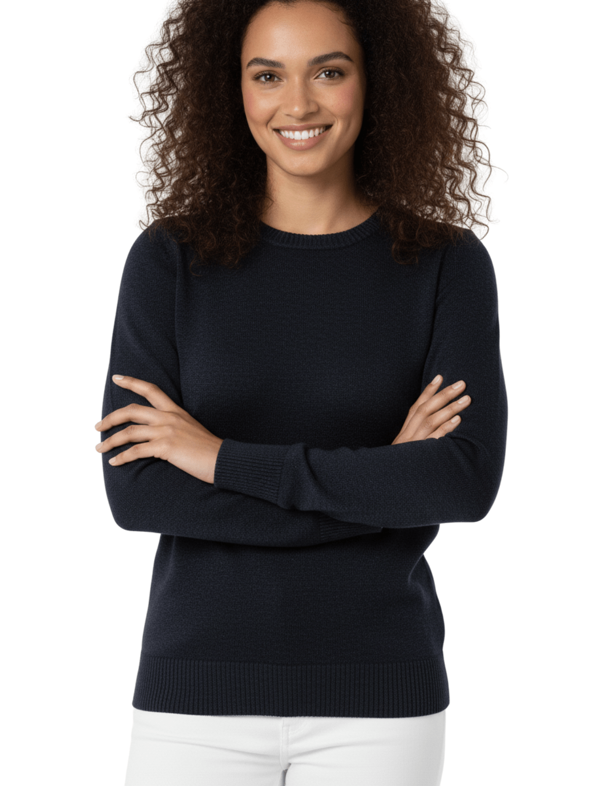 Women's Casual Long Sleeve Crewneck Pullover Sweater MK3399 (S-L)