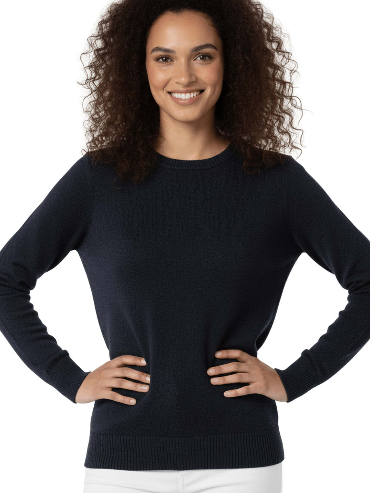 Women's Casual Long Sleeve Crewneck Pullover Sweater MK3399 (S-L)