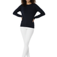 Women's Casual Long Sleeve Crewneck Pullover Sweater MK3399 (S-L)