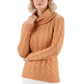 Thick Turtleneck Cable Knit Pullover Sweater MK3432