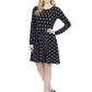Baby Doll Polka Dot Patterned Sweater Dress MK3447 (S-L)