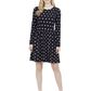 Baby Doll Polka Dot Patterned Sweater Dress MK3447 (S-L)