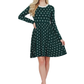 Baby Doll Polka Dot Patterned Sweater Dress MK3447 (S-L)