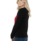 Love Heart Jacquard Round Neck Pullover Sweater MK3506 (S-L)