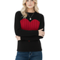 Love Heart Jacquard Round Neck Pullover Sweater MK3506 (S-L)