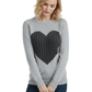 Love Heart Jacquard Round Neck Pullover Sweater MK3506 (S-L)