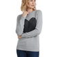Love Heart Jacquard Round Neck Pullover Sweater MK3506 (S-L)