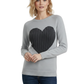 Love Heart Jacquard Round Neck Pullover Sweater MK3506 (S-L)