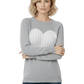 Love Heart Jacquard Round Neck Pullover Sweater MK3506 (S-L)