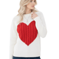 Love Heart Jacquard Round Neck Pullover Sweater MK3506 (S-L)