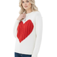 Love Heart Jacquard Round Neck Pullover Sweater MK3506 (S-L)