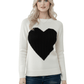 Love Heart Jacquard Round Neck Pullover Sweater MK3506 (S-L)