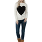 Love Heart Jacquard Round Neck Pullover Sweater MK3506 (S-L)
