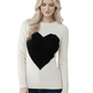 Love Heart Jacquard Round Neck Pullover Sweater MK3506 (S-L)