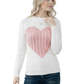 Love Heart Jacquard Round Neck Pullover Sweater MK3506 (S-L)