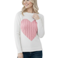 Love Heart Jacquard Round Neck Pullover Sweater MK3506 (S-L)