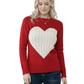 Love Heart Jacquard Round Neck Pullover Sweater MK3506 (S-L)