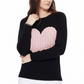Love Heart Jacquard Round Neck Pullover Sweater MK3506 (S-L)