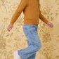 Girl Cute Crochet Pattern Cropped Daily Cardigan Sweater MK3514KID (2/4-10/12)