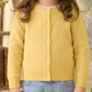 Girl Cute Crochet Pattern Cropped Daily Cardigan Sweater MK3514KID (2/4-10/12)