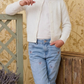 Girl Cute Crochet Pattern Cropped Daily Cardigan Sweater MK3514KID (2/4-10/12)